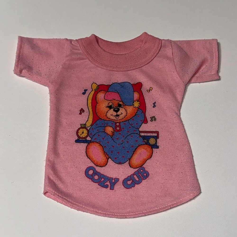 1980s VINTAGE DOLL TEDDY BEAR SHIRT